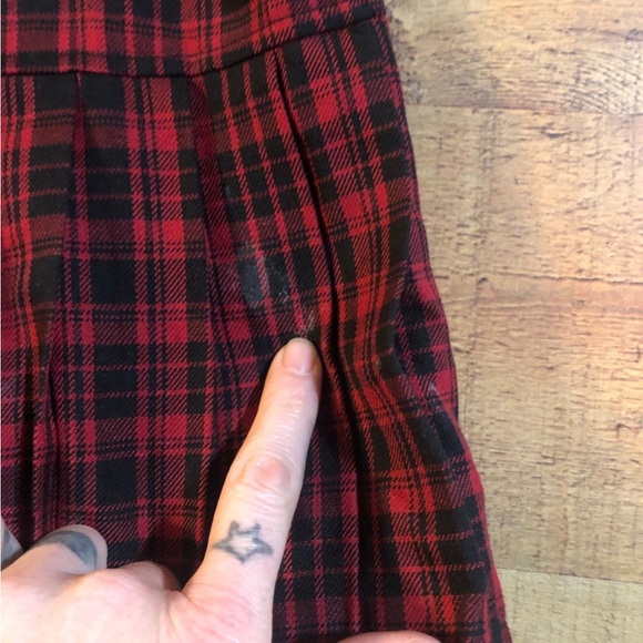 Tripp NYC Royal Bones plaid tuuled mini skirt - Picture 5 of 6